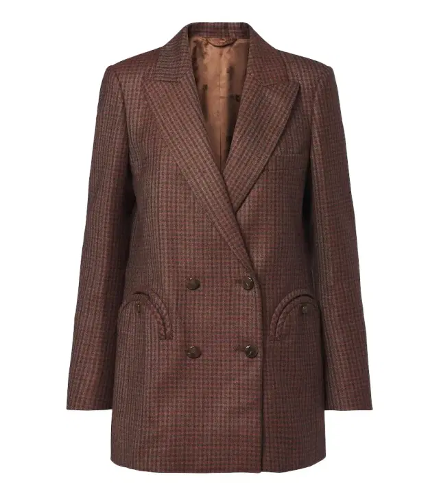 Blaze Milano Blazé Milano Everyday checked virgin wool blazer