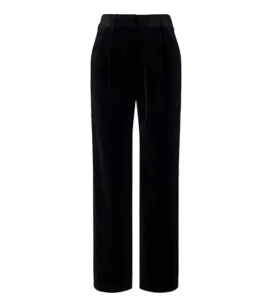 Blaze Milano Blazé Milano Fox pleated cotton velvet straight pants | Thumbnail 1