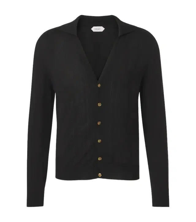 Versace Greca silk and cotton cardigan