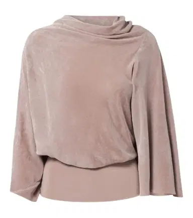 Rick Owens Cylinder draped velvet top | Thumbnail 1