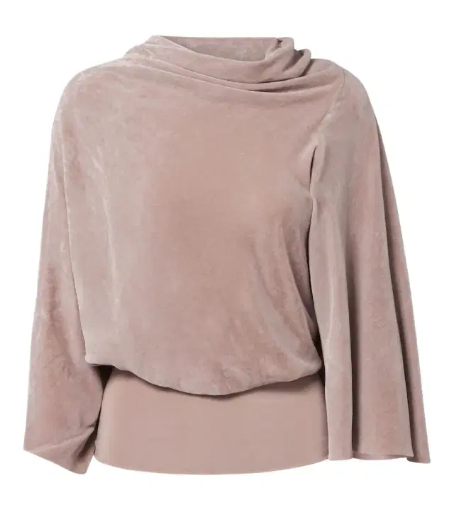 Rick Owens Cylinder draped velvet top