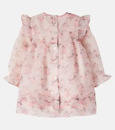 C'era Una Volta Baby Jasmine floral ruffled tulle dress | Thumbnail 2