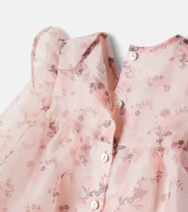 C'era Una Volta Baby Jasmine floral ruffled tulle dress | Thumbnail 3