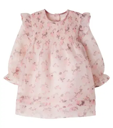 C'era Una Volta Baby Jasmine floral ruffled tulle dress | Thumbnail 1