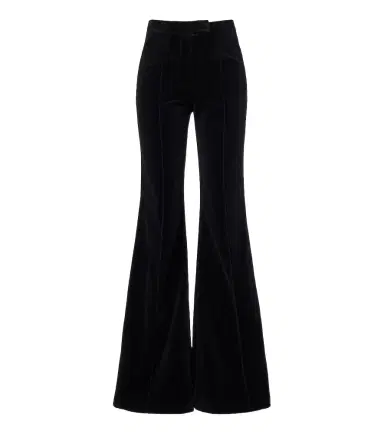 Costarellos Avice cotton velvet flared pants | Thumbnail 1 Costarellos Avice cotton velvet flared pants | Thumbnail 1