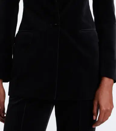 Costarellos Daimy cotton velvet blazer | Thumbnail 2 Costarellos Daimy cotton velvet blazer | Thumbnail 2