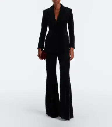 Costarellos Daimy cotton velvet blazer | Thumbnail 5 Costarellos Daimy cotton velvet blazer | Thumbnail 5