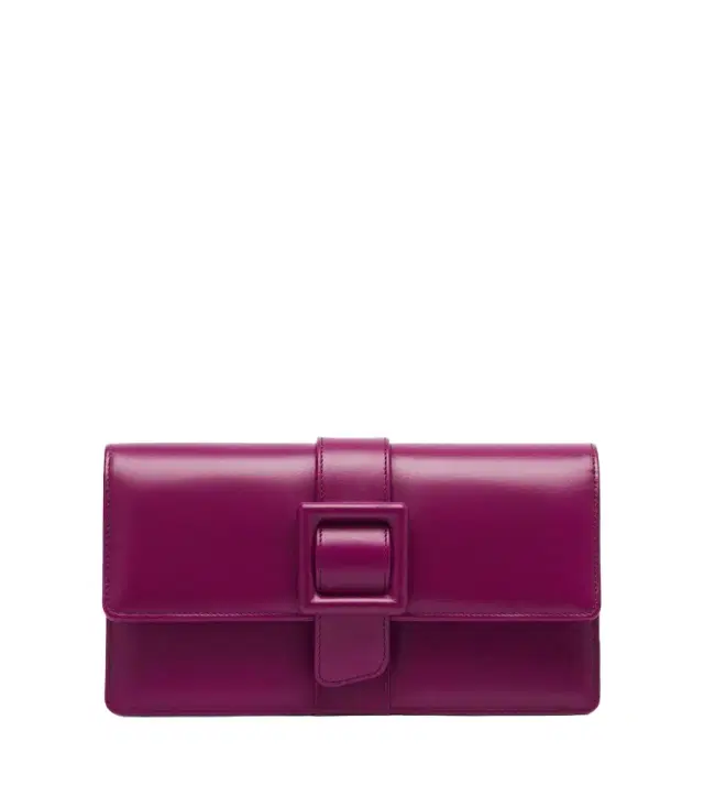 Manolo Blahnik Maycap leather clutch