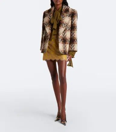 Saint Laurent Wool and mohair-blend tweed blazer | Thumbnail 6 Saint Laurent Wool and mohair-blend tweed blazer | Thumbnail 6