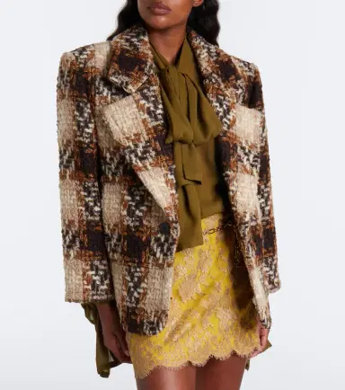 Saint Laurent Wool and mohair-blend tweed blazer | Thumbnail 7 Saint Laurent Wool and mohair-blend tweed blazer | Thumbnail 7
