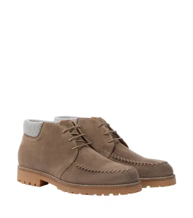 ELEVENTY Suede desert boots