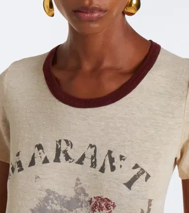 Marant Étoile Kiliann printed linen T-shirt | Thumbnail 5 Marant Étoile Kiliann printed linen T-shirt | Thumbnail 5