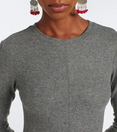 Marant Étoile Dyling ruched jersey midi dress | Thumbnail 3
