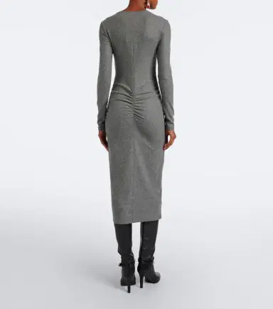 Marant Étoile Dyling ruched jersey midi dress | Thumbnail 6