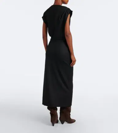Marant Étoile Naery draped jersey midi dress | Thumbnail 5