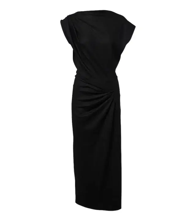 Marant Etoile Naery draped jersey midi dress
