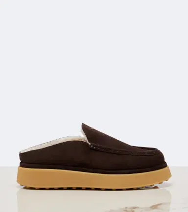 Tod's Shearling-lined suede platform mules | Thumbnail 4