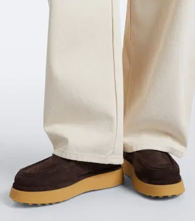 Tod's Shearling-lined suede platform mules | Thumbnail 5