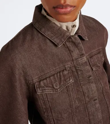 Jacquemus Ovalo cropped denim jacket | Thumbnail 2
