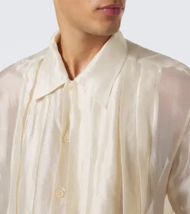 Our Legacy Every georgette tuxedo shirt | Thumbnail 4