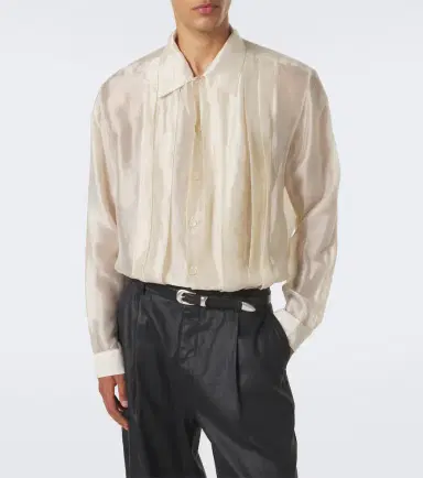 Our Legacy Every georgette tuxedo shirt | Thumbnail 6
