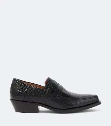 Our Legacy Cypher croc-effect leather loafers | Thumbnail 3