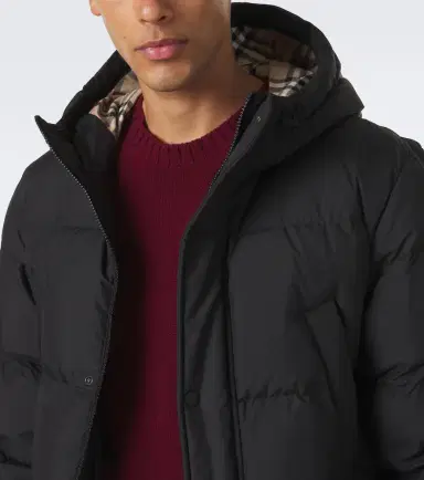Burberry Check hooded down coat | Thumbnail 5