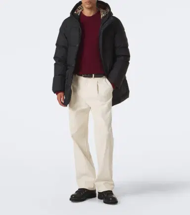 Burberry Check hooded down coat | Thumbnail 6