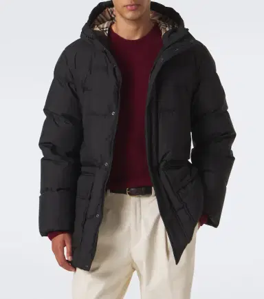 Burberry Check hooded down coat | Thumbnail 7