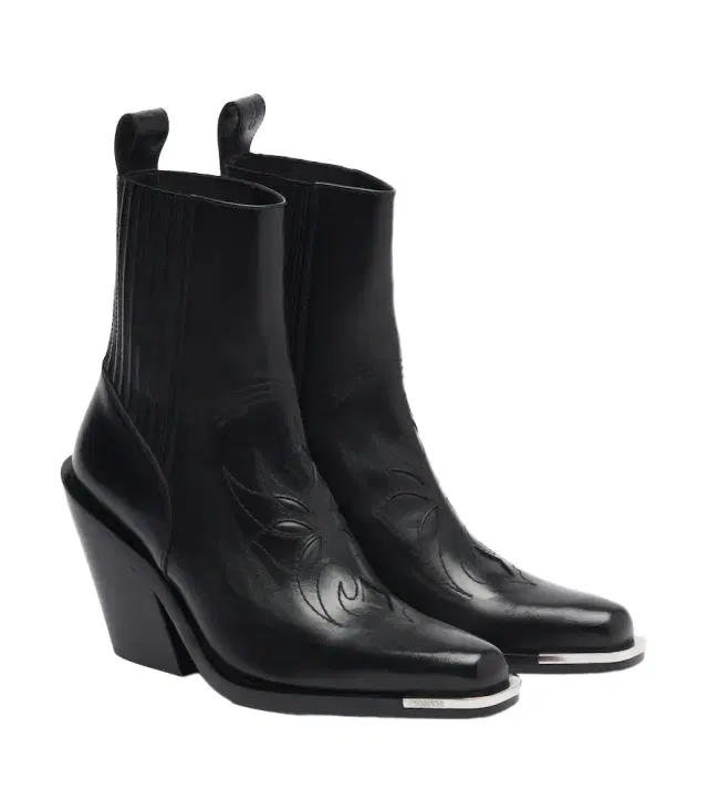 Rabanne Leather cowboy boots
