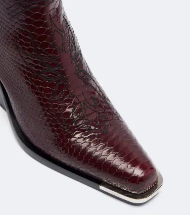 Rabanne Snake-effect leather cowboy boots | Thumbnail 3 Rabanne Snake-effect leather cowboy boots | Thumbnail 3