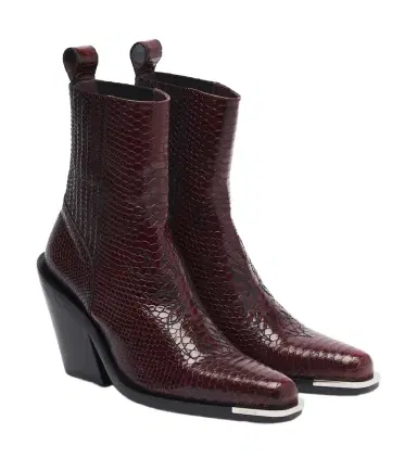 Rabanne Snake-effect leather cowboy boots | Thumbnail 1 Rabanne Snake-effect leather cowboy boots | Thumbnail 1