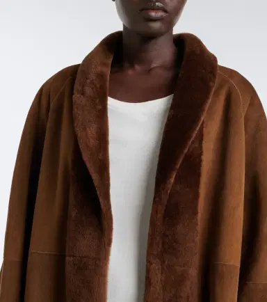 The Row Kane reversible shearling-lined suede coat | Thumbnail 2
