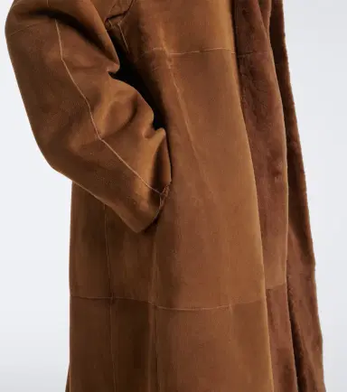 The Row Kane reversible shearling-lined suede coat | Thumbnail 3