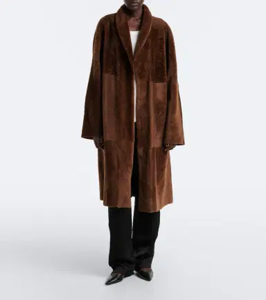 The Row Kane reversible shearling-lined suede coat | Thumbnail 6