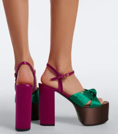 Valentino Garavani Crasher satin platform sandals | Thumbnail 6