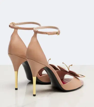 Valentino Garavani Flutterby embellished leather sandals | Thumbnail 4