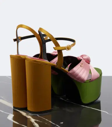 Valentino Garavani Crasher satin platform sandals | Thumbnail 4