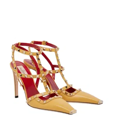 Valentino Garavani Rockstud leather slingback pumps | Thumbnail 1 Valentino Garavani Rockstud leather slingback pumps | Thumbnail 1