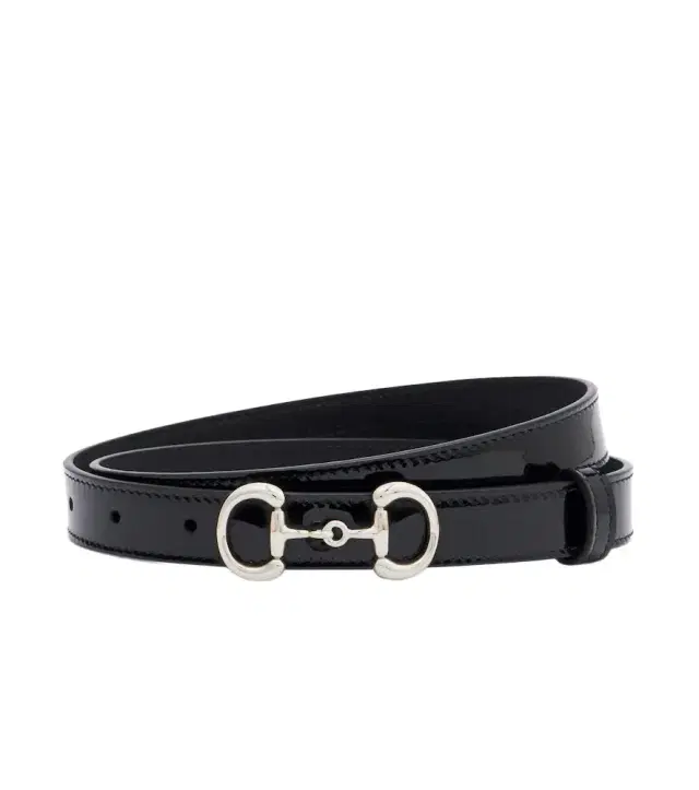 Gucci Horsebit patent leather belt