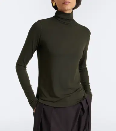 Vince Jersey turtleneck top | Thumbnail 6
