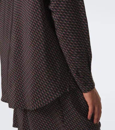 Saint Laurent Cassandre printed silk shirt | Thumbnail 6 Saint Laurent Cassandre printed silk shirt | Thumbnail 6