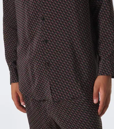 Saint Laurent Cassandre printed silk shirt | Thumbnail 7 Saint Laurent Cassandre printed silk shirt | Thumbnail 7