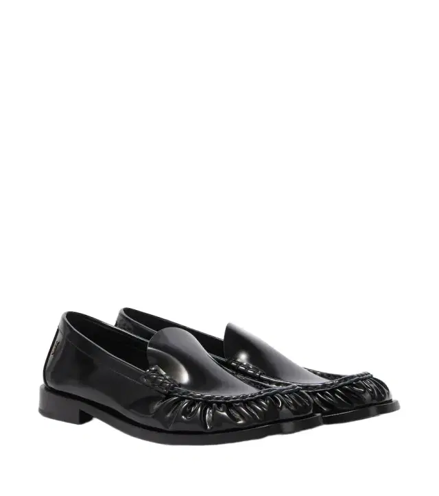 Saint Laurent Theobald Cassandre leather loafers