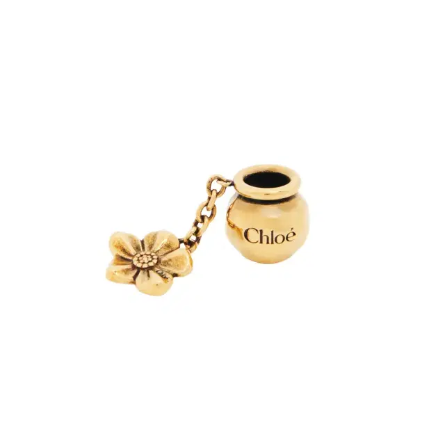 Chloé Sphere Flower Dice charm for Bracelet bag in brass