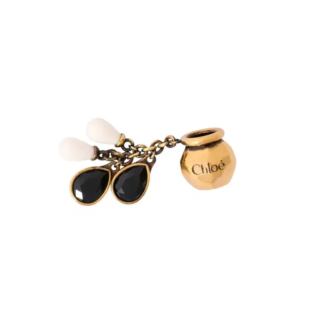 Chloé Sphere Pearl Dice charm for Bracelet bag in brass