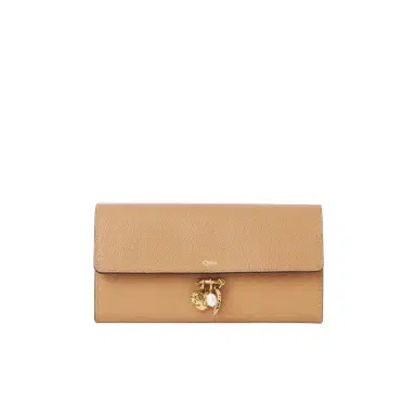 Chloé Chloé Charms long wallet with flap in grained leather | Thumbnail 1