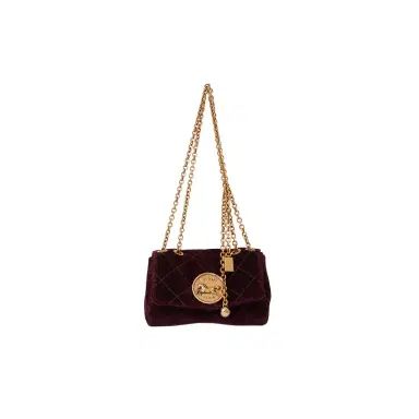 Chloé Small Chloé Heritage shoulder bag in velvet | Thumbnail 1