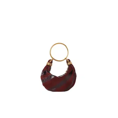 Chloé Mini Bracelet Hobo bag in suede leather & snakeskin | Thumbnail 1