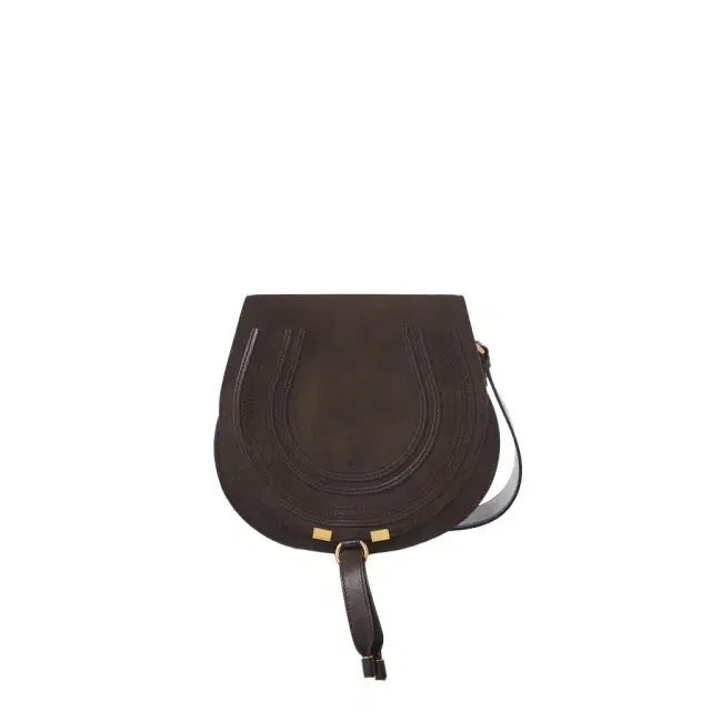 Chloé Marcie saddle bag in suede leather